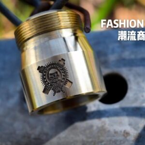 美國原裝 Comp Lyfe Button Housing 定制按鍵外殼 黃銅 3D Logo 適用 戰鬥 18650機械桿